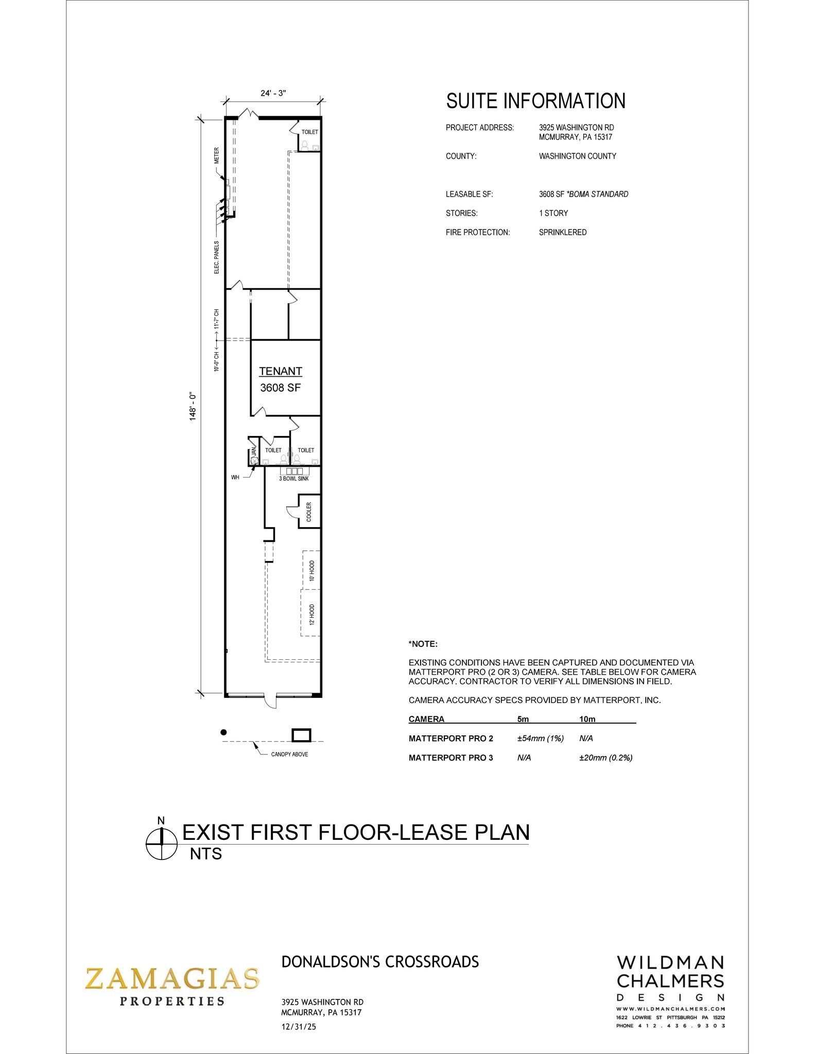 3909-4007 Washington Rd, McMurray, PA à louer Plan de site- Image 1 de 2