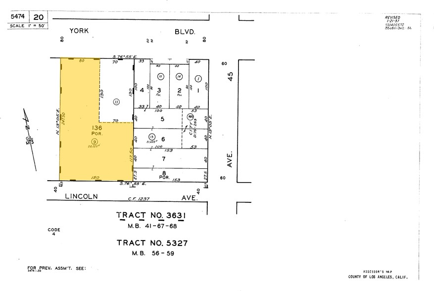 4440 York Blvd, Los Angeles, CA for lease - Plat Map - Image 2 of 24