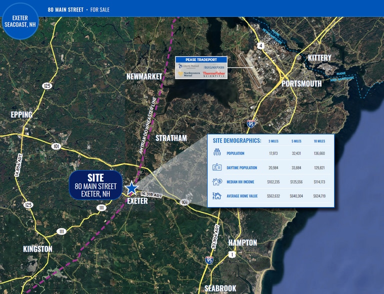 80 Main St, Exeter, NH for sale - Aerial - Image 3 of 5