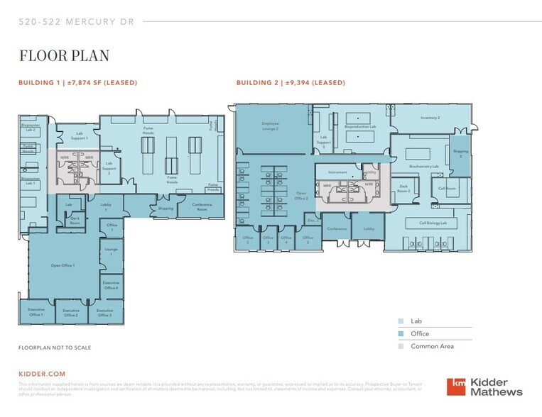 Mercury Drive Life Science portefeuille de 2 propriétés à vendre sur LoopNet.ca - Plan d’étage - Image 3 de 4