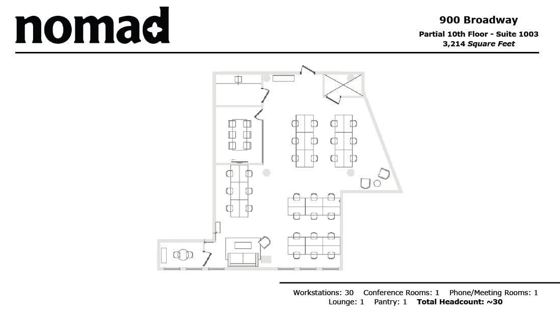 900 Broadway, New York, NY for lease Floor Plan- Image 1 of 6
