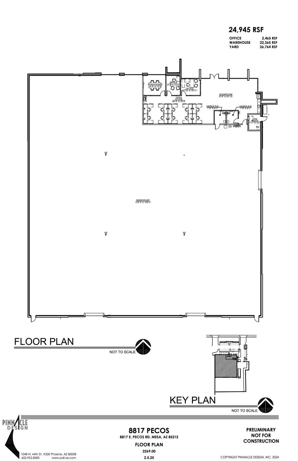 8817 E Pecos Rd, Mesa, AZ à louer Plan d’étage- Image 1 de 2