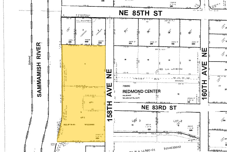 8383 158th Ave NE, Redmond, WA for lease - Plat Map - Image 2 of 9