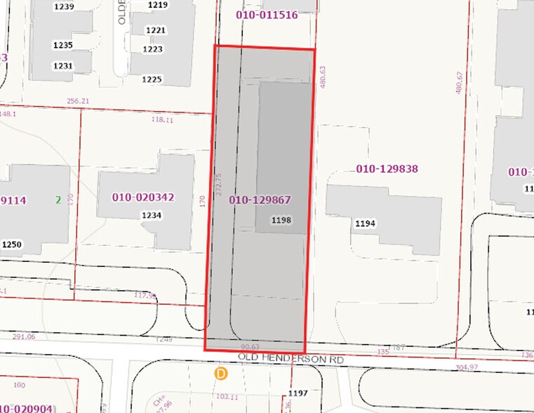 1198 Old Henderson Rd, Columbus, OH à louer - Plan cadastral - Image 3 de 12