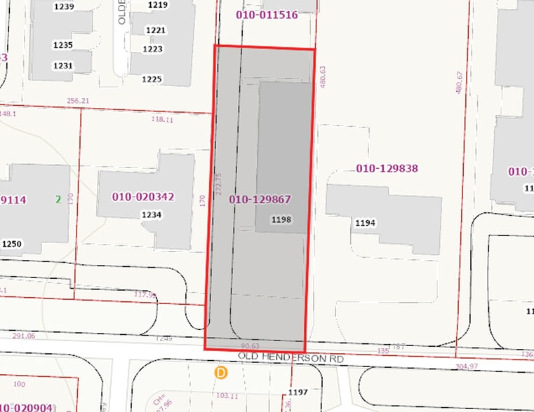 1198 Old Henderson Rd, Columbus, OH for lease - Plat Map - Image 3 of 12