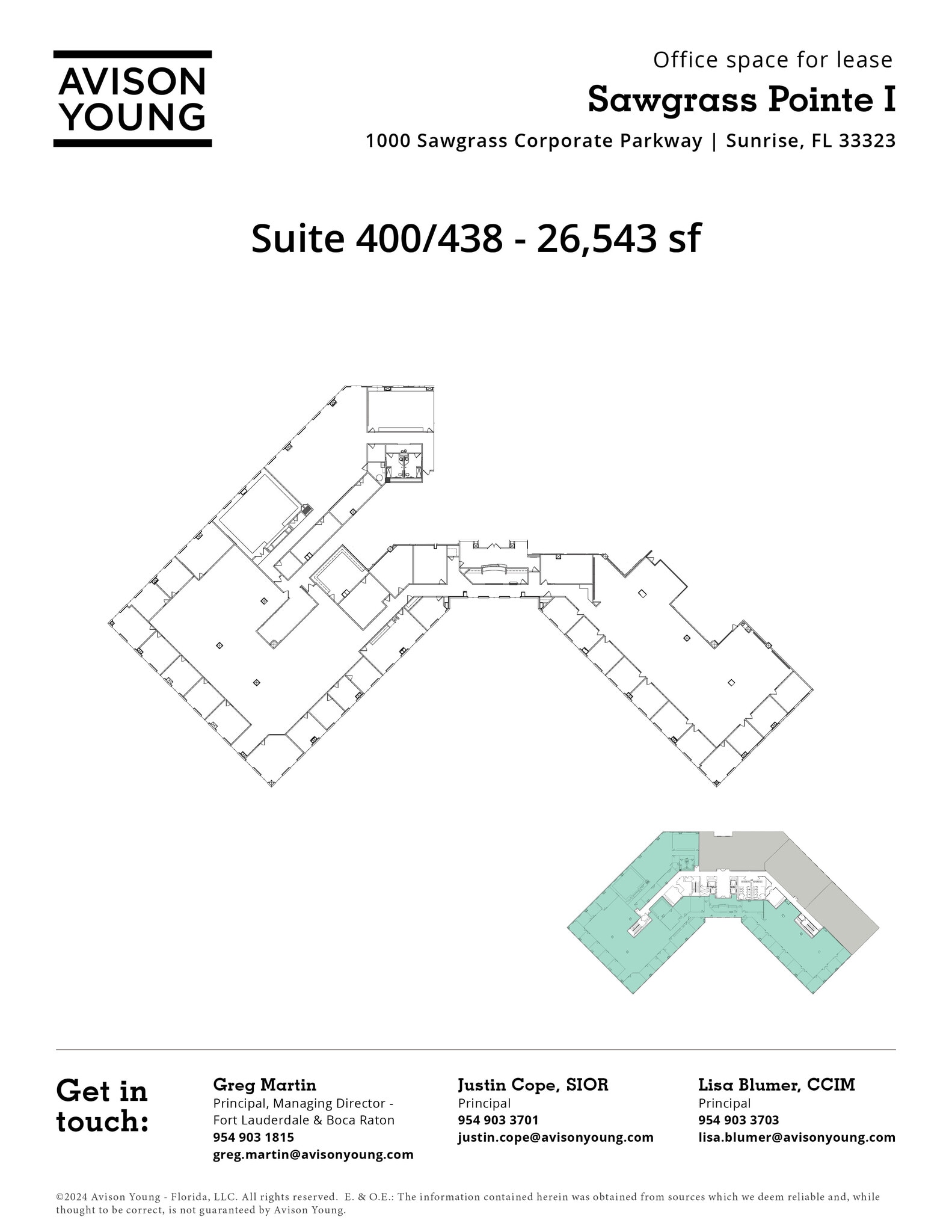 1000 Sawgrass Corporate Pkwy, Sunrise, FL for lease Floor Plan- Image 1 of 1