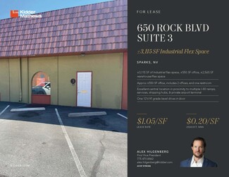 Plus de détails pour 650 S Rock Blvd, Reno, NV - Industriel à louer