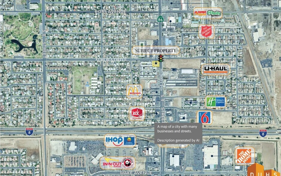 1702 4th St, El Centro, CA for sale - Aerial - Image 2 of 7