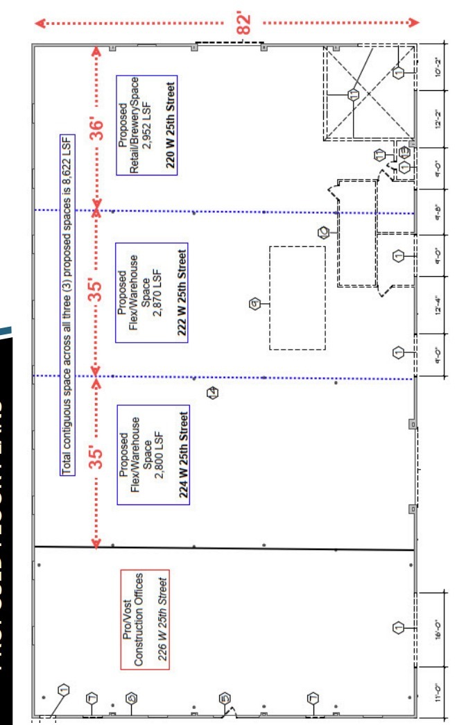 220-226 W 25th St, Norfolk, VA à louer Plan d’étage- Image 1 de 1