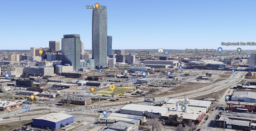 626 W Reno Ave, Oklahoma City, OK à vendre - Aérien - Image 2 de 24