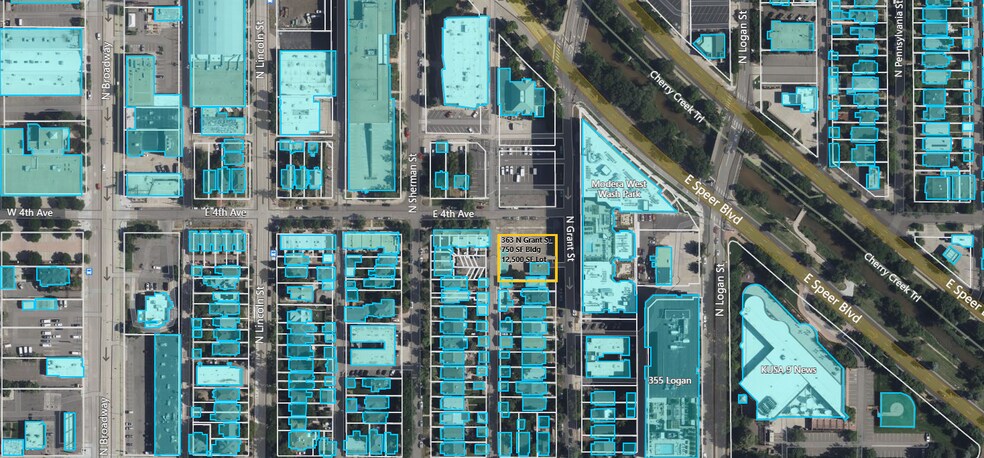 391 Grant St, Denver, CO à louer - Aérien - Image 1 de 9