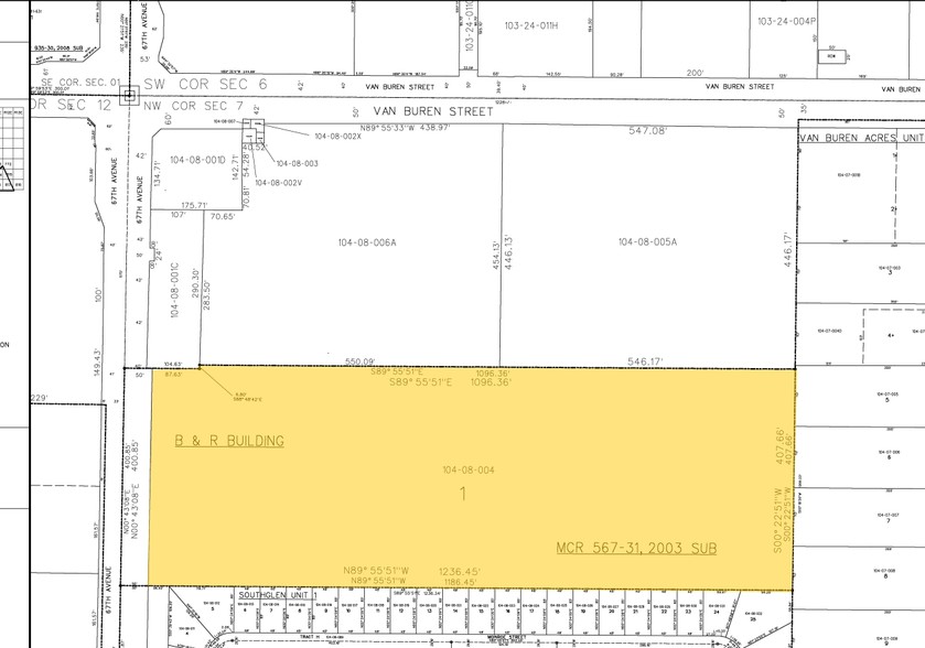 125 N 67th Ave, Phoenix, AZ à louer - Plan cadastral - Image 2 de 4