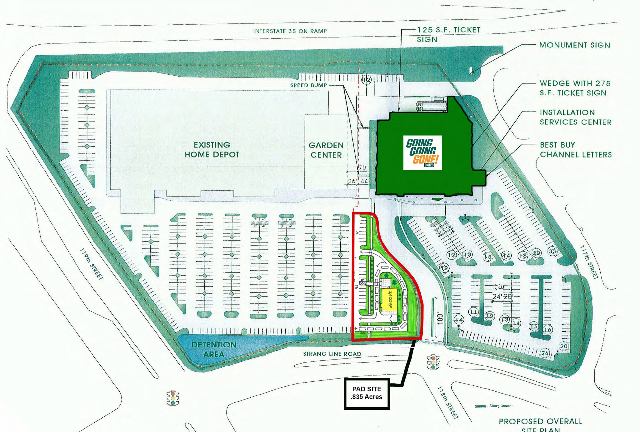 NEQ of 119th St, Olathe, KS à louer Plan de site- Image 1 de 4