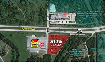 Multifamily / Retail Land for Sale on Hwy 380 - Convenience Store