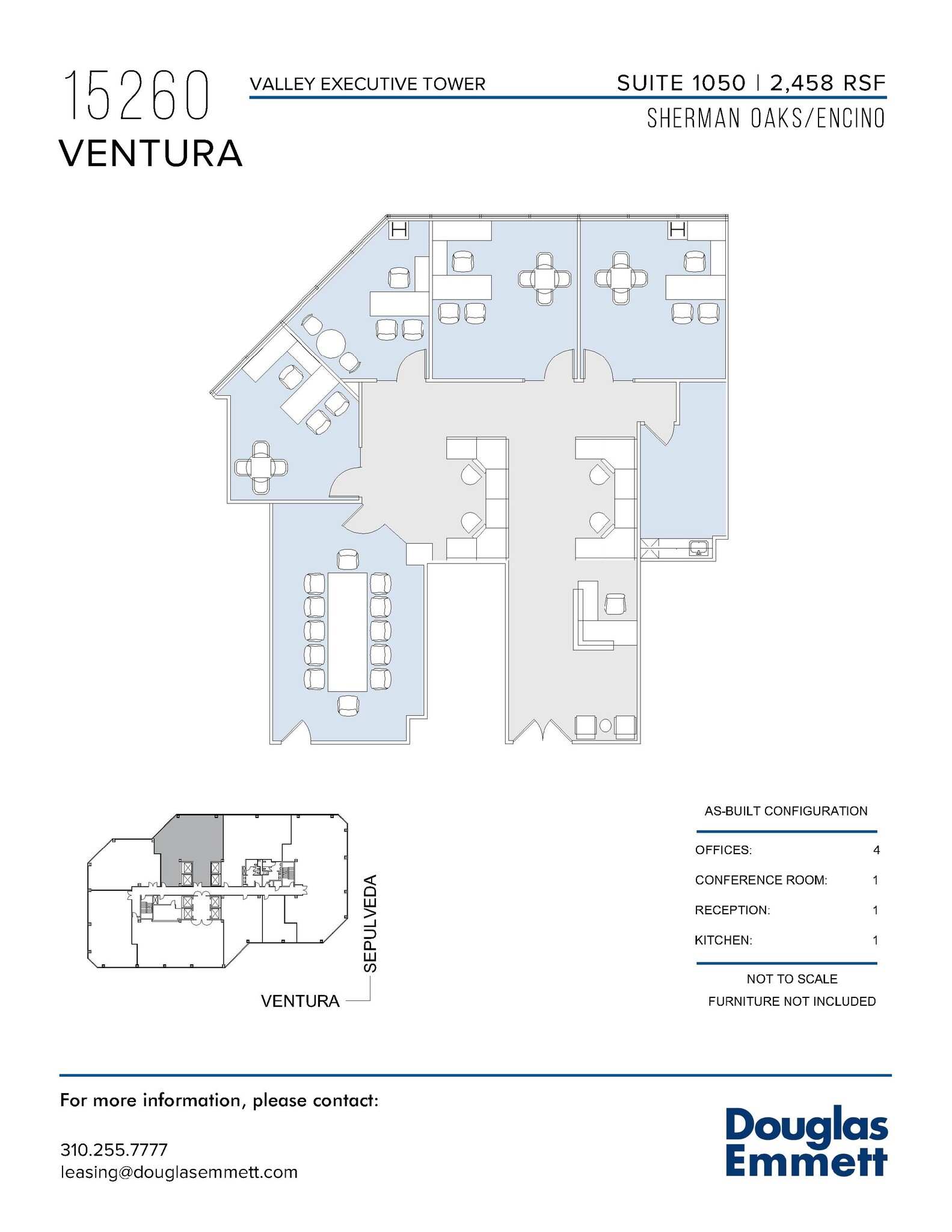 15260 Ventura Blvd, Sherman Oaks, CA à louer Plan d’étage- Image 1 de 1