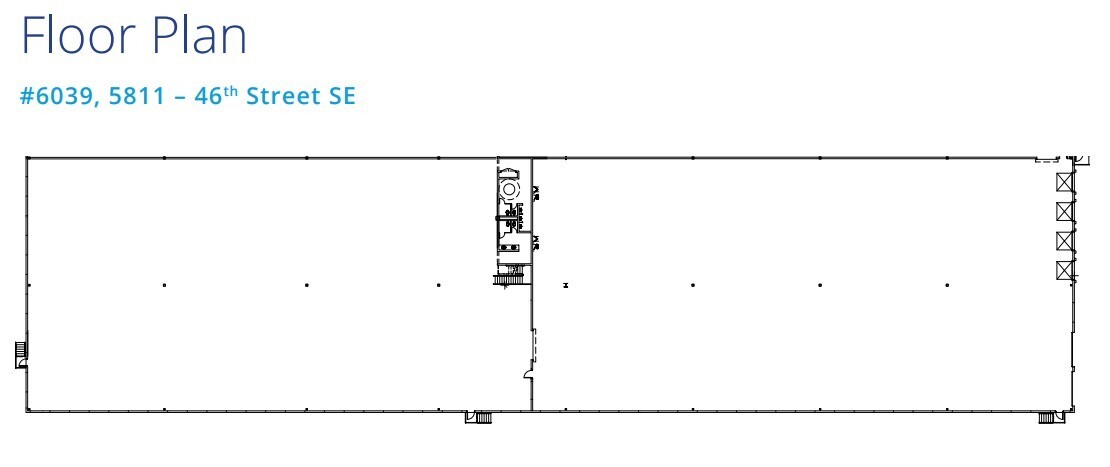 5811-6011 46th St SE, Calgary, AB à louer Plan d’étage- Image 1 de 1