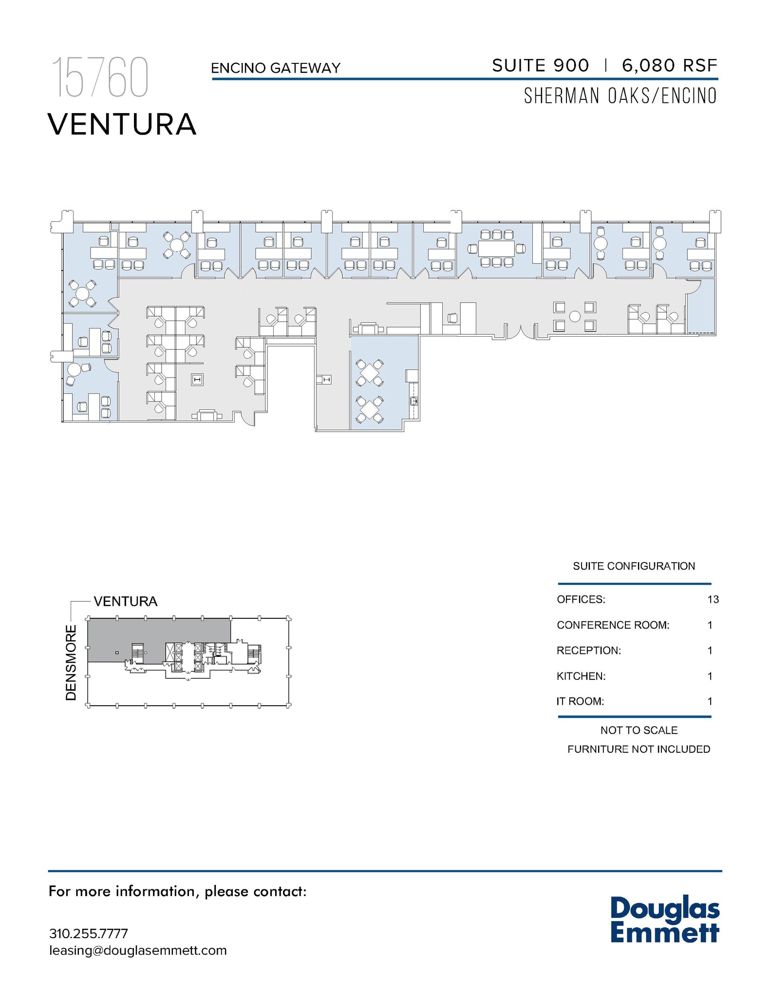 15760 Ventura Blvd, Encino, CA à louer Plan d’étage- Image 1 de 1