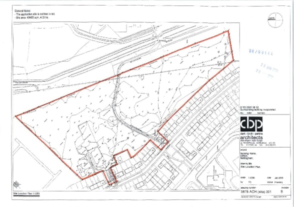 Terrain dans 82 Brooksby Lane, Nottingham à vendre - Plan de site - Image 2 de 4