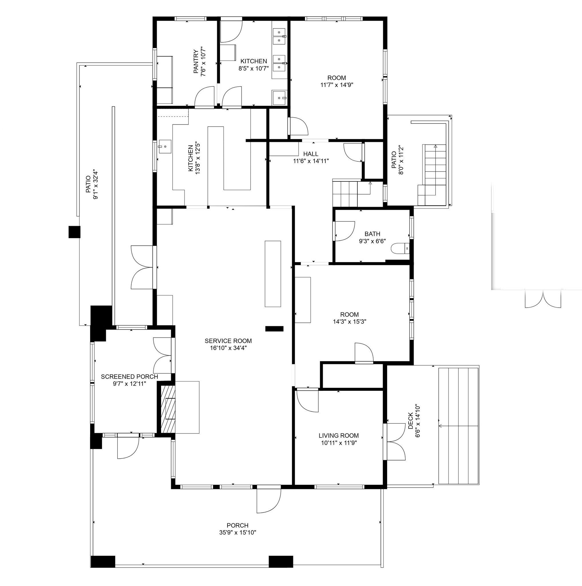 2955 Central Ave, Saint Petersburg, FL à louer Plan d’étage- Image 1 de 20
