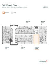 540 New Waverly Pl, Cary, NC à louer Plan d’étage- Image 1 de 1