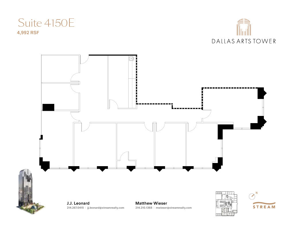 2200 Ross Ave, Dallas, TX à louer Plan d  tage- Image 1 de 1