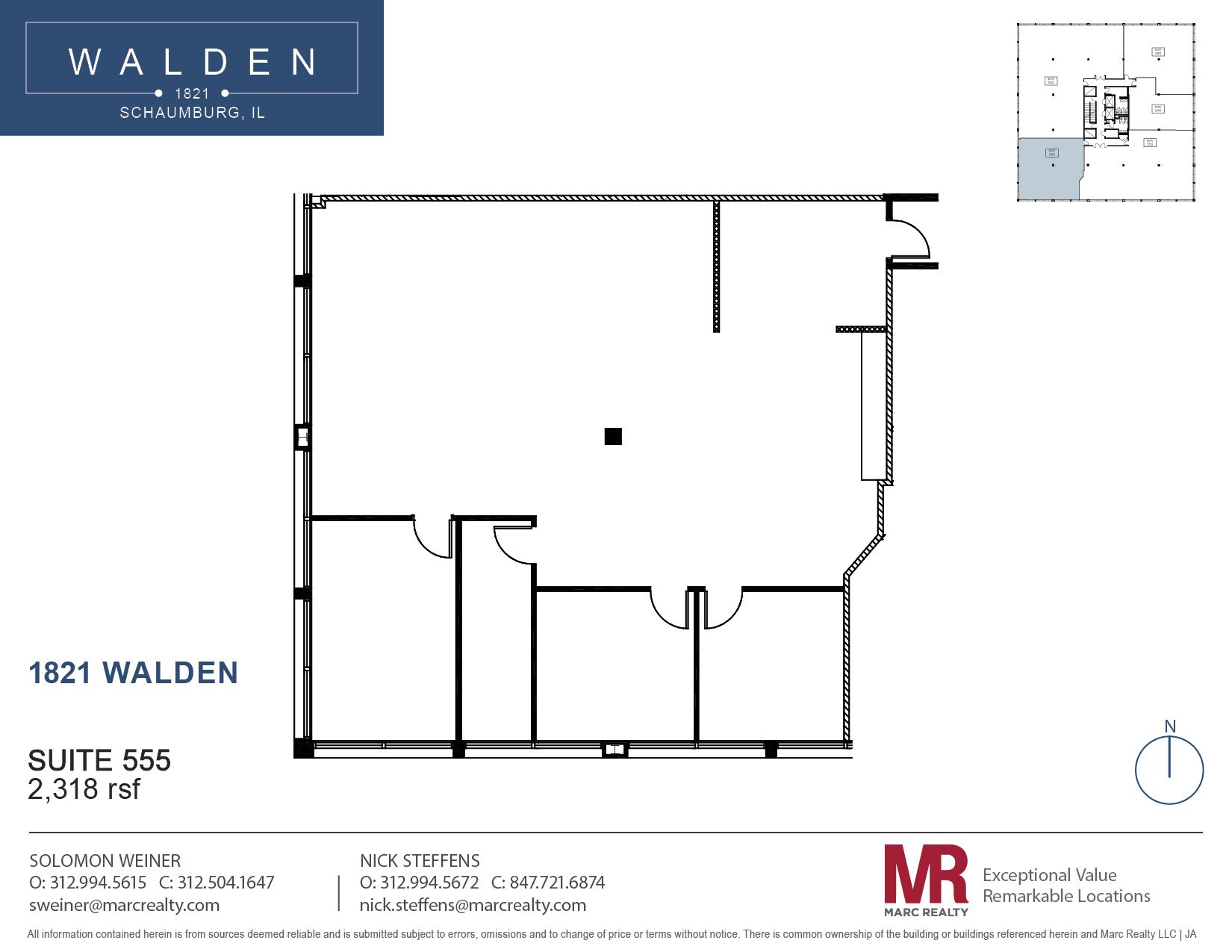 1821 Walden Office Sq, Schaumburg, IL for lease Floor Plan- Image 1 of 1