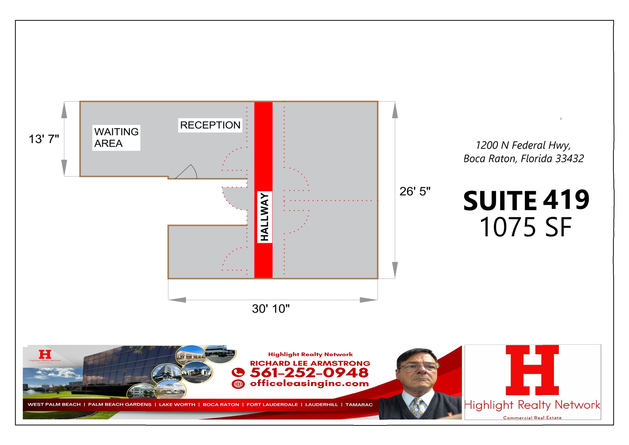 1200 N Federal Hwy, Boca Raton, FL for lease Floor Plan- Image 1 of 4