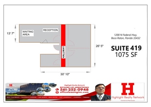1200 N Federal Hwy, Boca Raton, FL for lease Floor Plan- Image 1 of 4