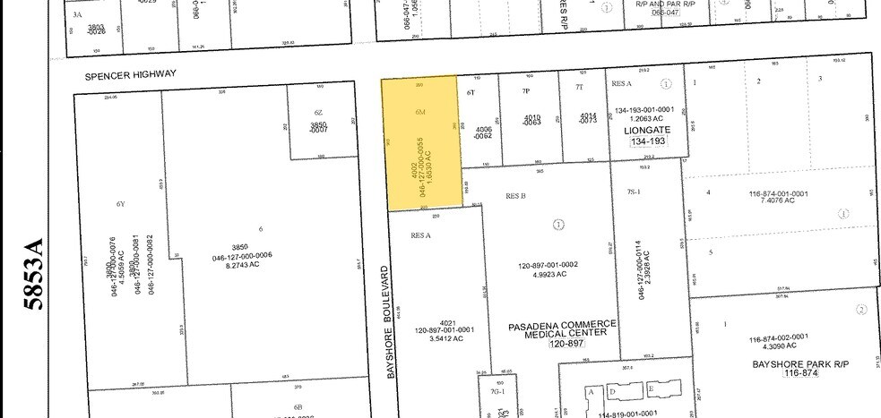 4002 Spencer Hwy, Pasadena, TX à louer - Plan cadastral - Image 2 de 20