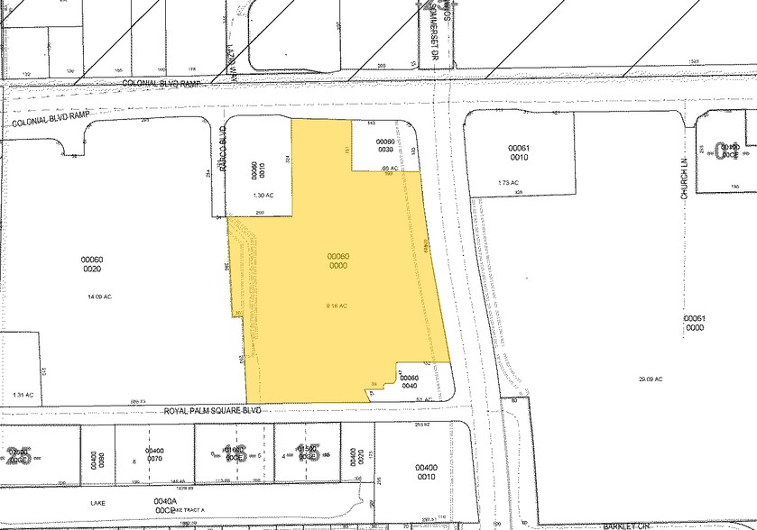 4600-4670 Summerlin Rd, Fort Myers, FL à louer - Plan cadastral - Image 2 de 11