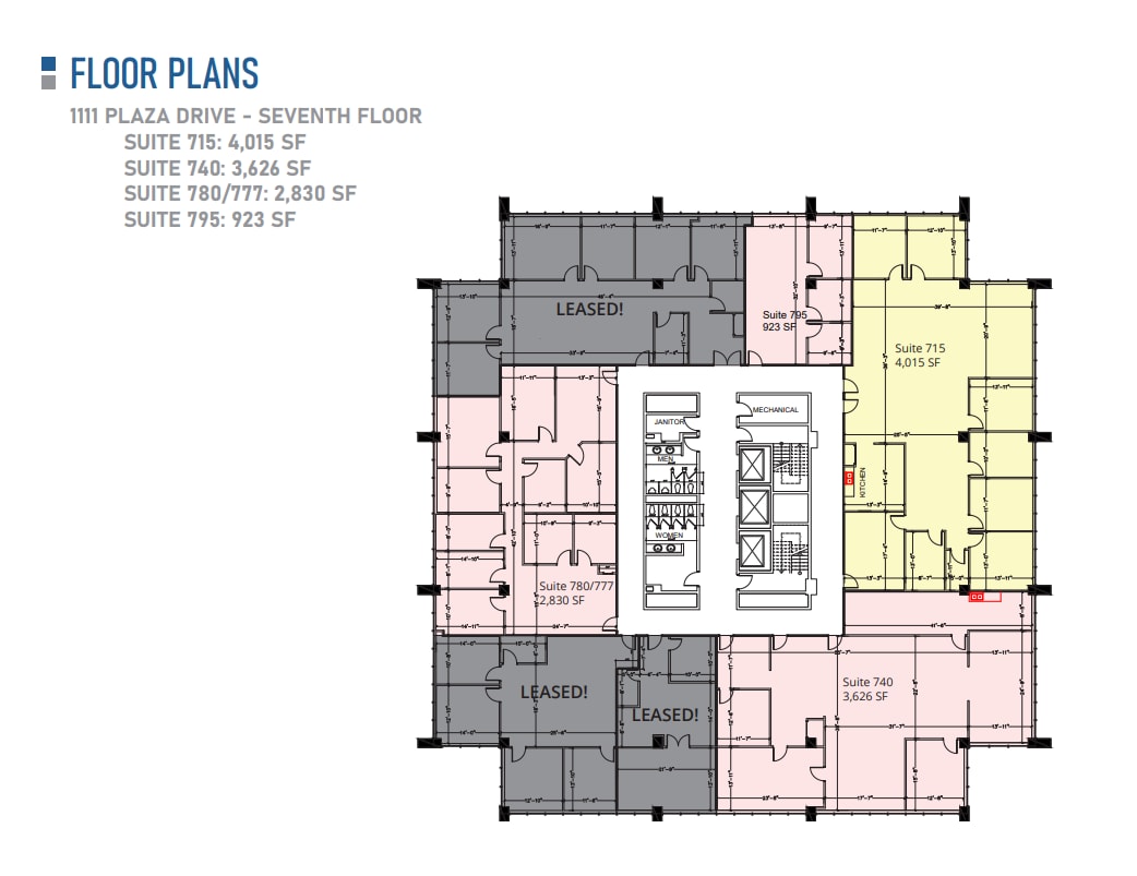 1111 Plaza Dr, Schaumburg, IL for lease Floor Plan- Image 1 of 1