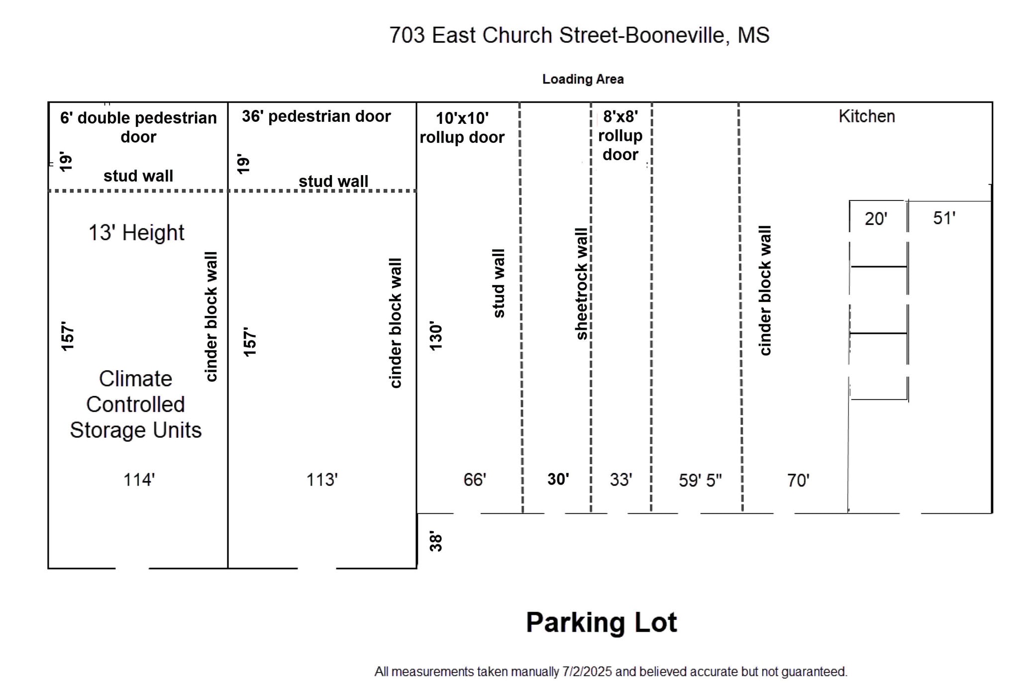 705 E Church St, Booneville, MS à vendre Plan d’étage- Image 1 de 1