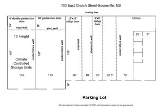 705 E Church St, Booneville, MS à vendre Plan d’étage- Image 1 de 1