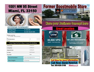 More details for 1001 NW 95th St, Miami, FL - Retail for Sale