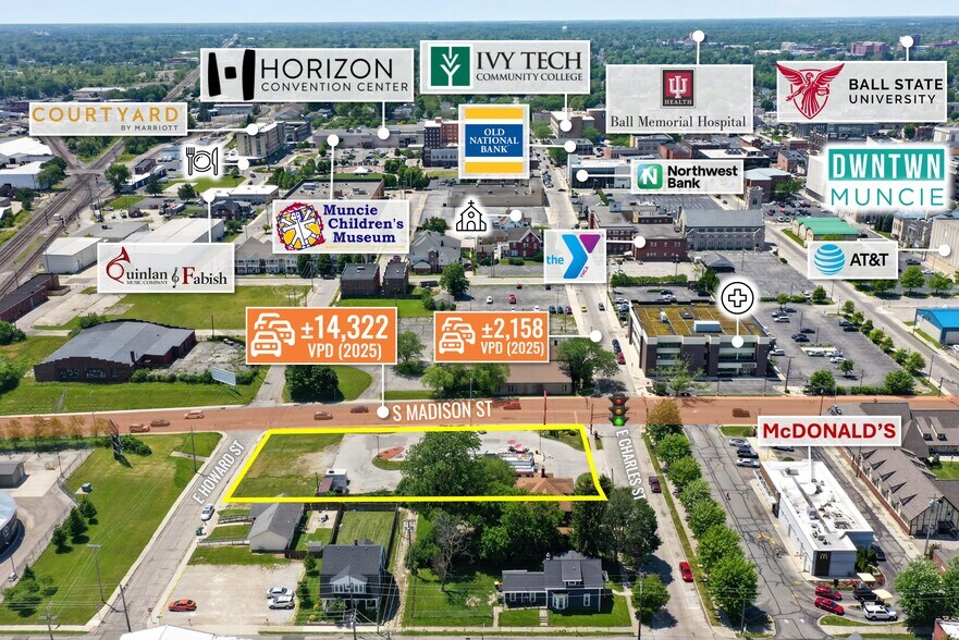 400 S Madison St, Muncie, IN à vendre - Photo du bâtiment - Image 1 de 9