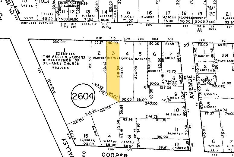210 Bellevue Ave, Montclair, NJ à louer - Plan cadastral - Image 3 de 6