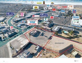1441 E Main St, Barstow, CA - AERIAL  map view