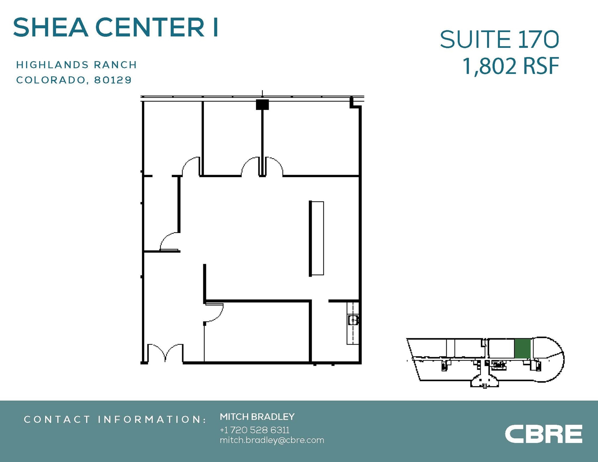 1745 Shea Center Dr, Highlands Ranch, CO for lease Floor Plan- Image 1 of 2