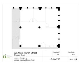 325 W Huron St, Chicago, IL à louer Plan de site- Image 1 de 6