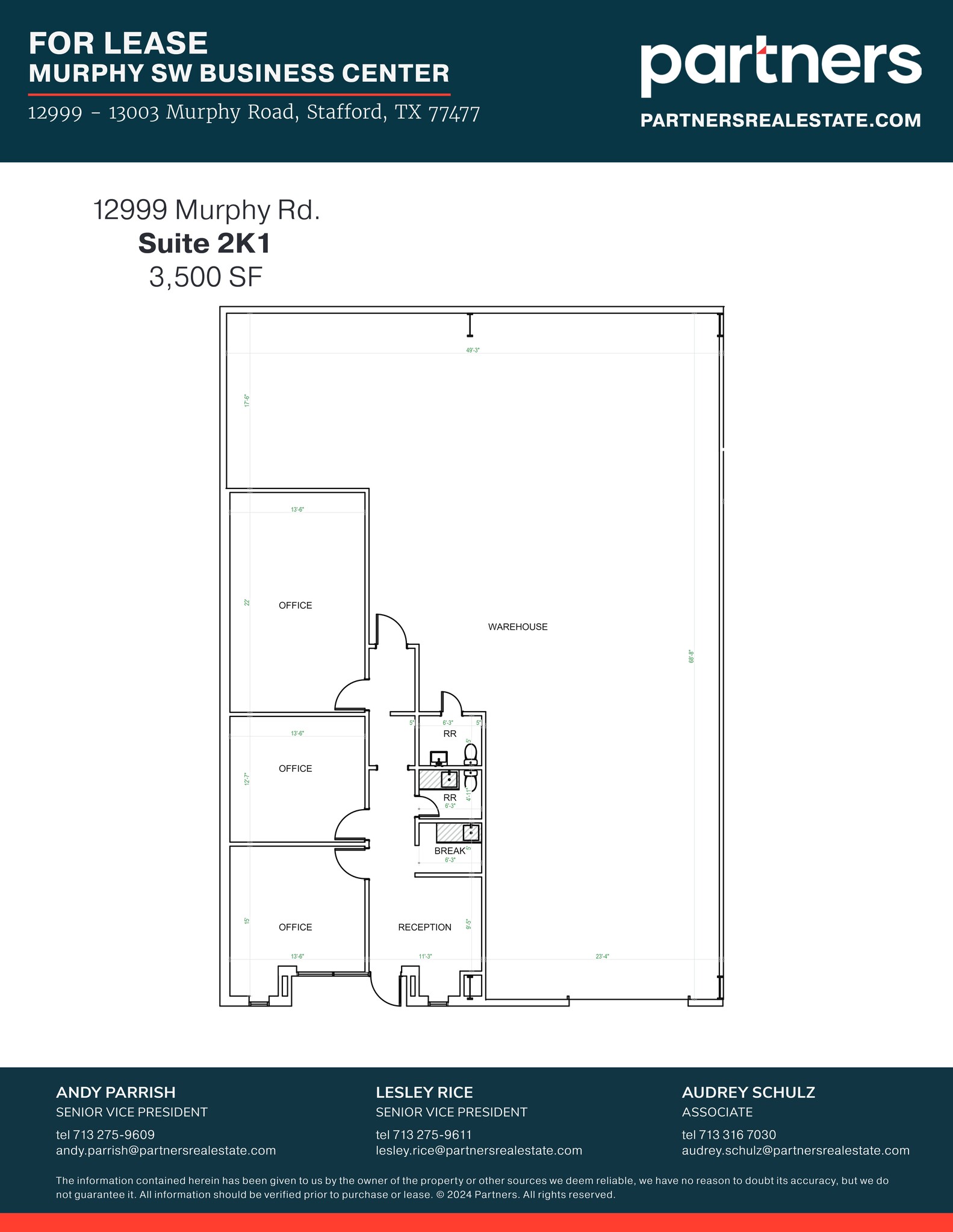 12999-13003 Murphy Rd, Stafford, TX à louer Plan de site- Image 1 de 1