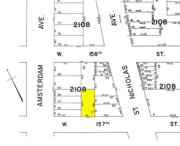 467 W 157th St, New York, NY à vendre - Plan cadastral - Image 2 de 4