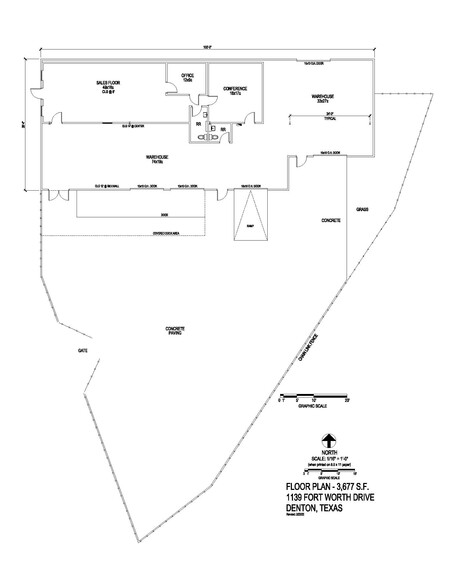 1139 Fort Worth Dr, Denton, TX for lease - Floor Plan - Image 2 of 5