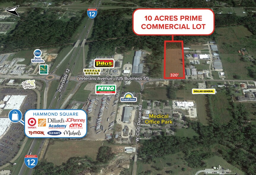 42318 Veterans, Hammond, LA à vendre - Aérien - Image 3 de 7