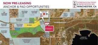 Plus de détails pour SWC Domenigoni Pky. & Winchester Rd, Winchester, CA - Commerce de détail à louer