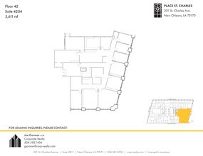 201 St. Charles Ave, New Orleans, LA for lease Site Plan- Image 1 of 1