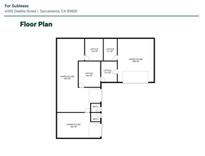 4005 Deeble St, Sacramento, CA for lease Floor Plan- Image 2 of 2