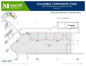 8830 Stanford Blvd, Columbia, MD à louer Plan d’étage- Image 1 de 1