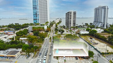 400 NE 36th St, Miami, FL - Aerial map view
