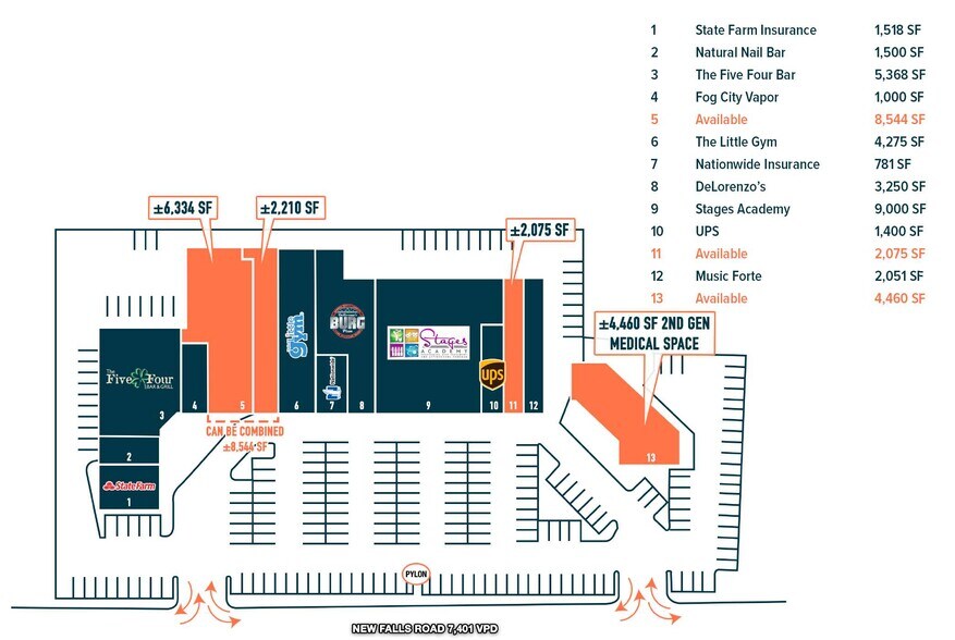 8919 New Falls Rd, Levittown, PA à louer - Plan de site - Image 3 de 5