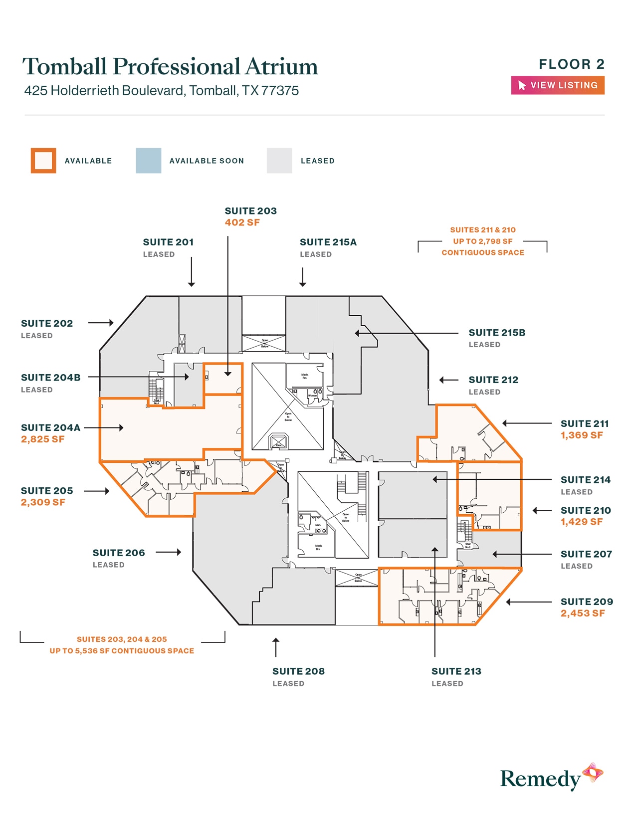 425 Holderrieth Blvd, Tomball, TX à louer Plan d’étage- Image 1 de 10
